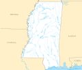 Mississippi Rivers And Lakes - Mapsof.Net Map