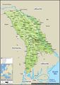 Moldova Physical - Mapsof.net