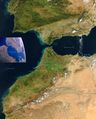 Morocco Spain Satellite Image - Mapsof.Net Map