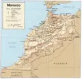 Moroccon Physical - Mapsof.Net Map