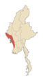 Myanmarrakhine - Mapsof.Net Map