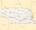 Nebraska Reference Map - Mapsof.Net Map