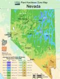 Nevada Plant Hardiness Zone Map - Mapsof.Net Map