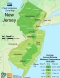 New Jersey Plant Hardiness Zone Map - Mapsof.Net Map