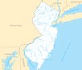 New Jersey Rivers And Lakes - Mapsof.Net Map