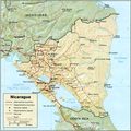 Nicaragua Physical Map 2 - Mapsof.Net Map