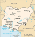 Nigeriekaart - Mapsof.Net Map