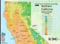 North California Plant Hardiness Zone Map - Mapsof.Net Map