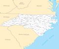 North Carolina Cities And Towns - Mapsof.Net Map