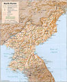 North Korea Shaded Relief - Mapsof.net