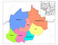 Northwest Cameroon Divisions - Mapsof.Net Map