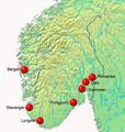 Norway Hynor Hydrogen Highway - Mapsof.Net Map