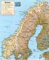Norway Physical Map - Mapsof.Net Map