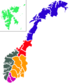Norwayregions - Mapsof.Net Map