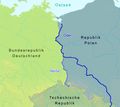 Oder Neisse Line Between Germany And Poland - Mapsof.Net Map