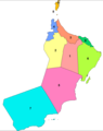 Oman Admin Divisions - Mapsof.Net Map