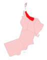 Oman Al Batinah - Mapsof.Net Map