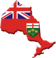 Ontario Flag Contour - Mapsof.Net Map