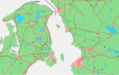 Oresund Blank - Mapsof.Net Map
