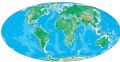Oval Shaped World Map - Mapsof.Net Map