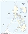 Phillippines Outline Map - Mapsof.Net Map