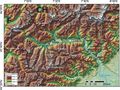 Physical Map Aosta Valley - Mapsof.net