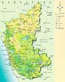 Physical Map Karnataka - Mapsof.Net Map