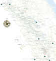 Physical Map San Francisco - Mapsof.Net Map