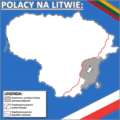 Polacy Na Litwie - Mapsof.Net Map