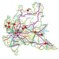 Political Map Lombardy - Mapsof.Net Map