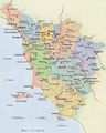 Political Map Tuscany - Mapsof.net