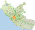 Political Map of Lazio - Mapsof.Net Map