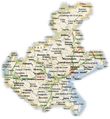 Political Map of Veneto - Mapsof.Net Map