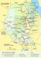 Political Map of Sudan - Mapsof.Net Map