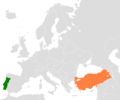 Portugal Turkey Locator - Mapsof.Net Map