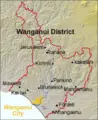 Position of Wanganui District - Mapsof.Net Map