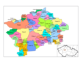 Prague Municipal Districts Before January 1st, 2005 - Mapsof.Net Map