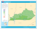 Precipitation of Kentucky - Mapsof.Net Map