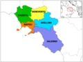 Province Map of Campania - Mapsof.Net Map