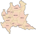Province Map of Lombardy - Mapsof.Net Map