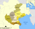 Province Map of Veneto - Mapsof.Net Map