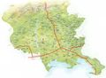 Pysical Map of Friuli Venezia Giulia - Mapsof.Net Map