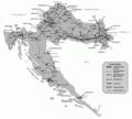 Railroads In Croatia - Mapsof.Net Map