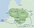 Regionoj De Litovio - Mapsof.Net Map