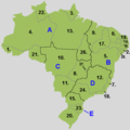 Regions And States of Brazil - Mapsof.Net Map