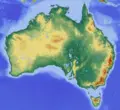 Reliefmap of Australia - Mapsof.net