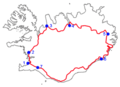 Route1, Iceland - Mapsof.Net Map