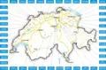 Schweizer Passstrassen Unter 1500 - Mapsof.Net Map