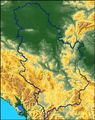 Serbia Relief - Mapsof.Net Map