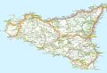 Sicily Road Map - Mapsof.Net Map
